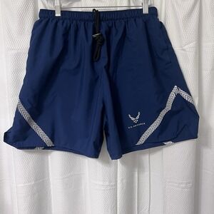 Air Force USAF IPTU Blue Shorts Reflective PT Trunks Size XL‎ Official 6 Inch EC